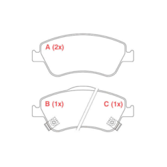 Pastilha Dianteira Toyota Corolla 1.8 2008 WPW706