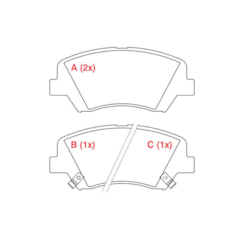 Pastilha Dianteira Traseira Elantra 1.8 16v WPW171