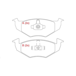 Pastilha Dianteira Vw Parati 1.0 2012 WPW961