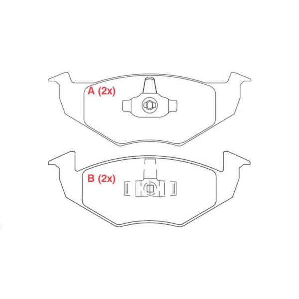 Pastilha Dianteira Vw Parati 1.0 2012 WPW961 - 6161cae7-6225-4bfe-9b9d-79f3abe83685