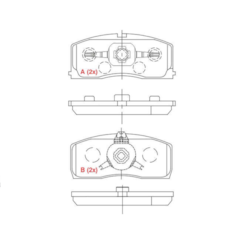 Pastilha Freio 320 Elite 1.3 16V 2009/.. WPW882
