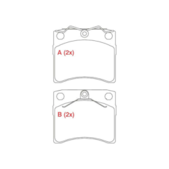 Pastilha Freio Caravelle 2.4 1996/.. WPW626