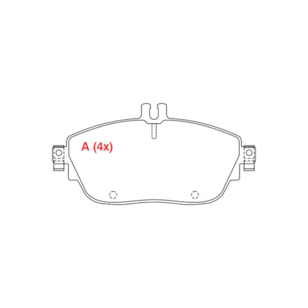 Pastilha Freio Cerâmica Dianteira Mercedes B180 B200 2012/.. WPW251 - 2e6559be-af29-40fb-a3f3-b43ecb930102