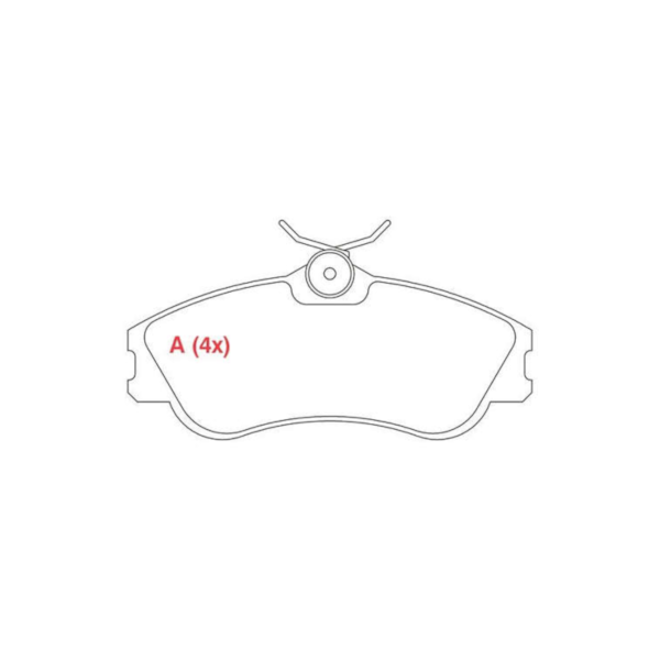 Pastilha Freio Citroën Berlingo Xsara 207 306 WPW411 - 32d48787-95f4-4a11-be59-91d16d37af20