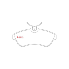 Pastilha Freio Citroen C3 1.4/1.6 2003/2012 WPW508