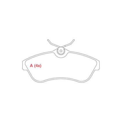 Pastilha Freio Citroen C3 1.4/1.6 2003/2012 WPW508