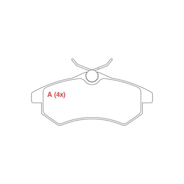 Pastilha Freio Citroen C3 Pluriel 1.4 2003/... - a4dd648e-cb1d-443d-808e-4e2acd1d205f