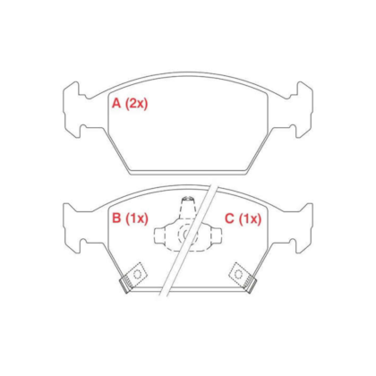 Pastilha Freio City 1.5 EX 2009/2014 HQ2207