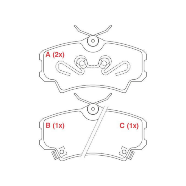 Pastilha Freio Civic 1.6 16v New Civic 1.8 WPW71 - 80febd00-6877-46d3-a91b-1bc64fc6a4b6