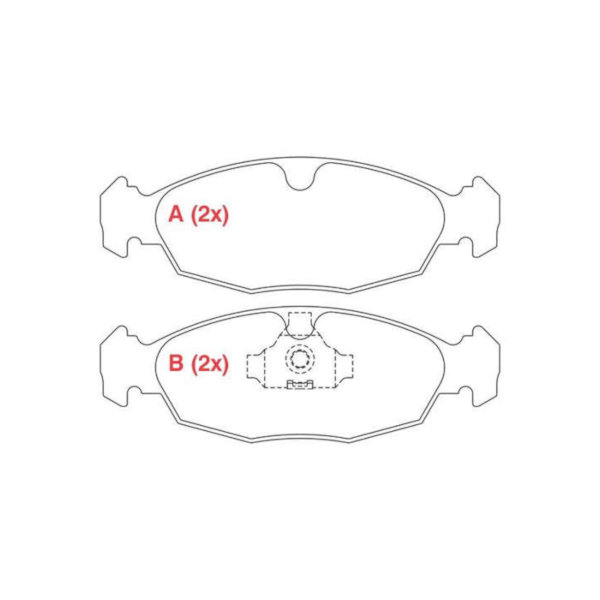 Pastilha Freio Corsa Classic 2002/2009 HQ2038 - 56fd6d3f-0f7e-4a02-8087-c3e990746e99