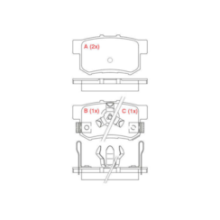 Pastilha Freio CR-V 2012/2013 HQ2248