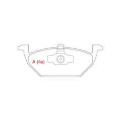 Pastilha Freio Dianteira Pajero Sport WPW387 — imagem 1
