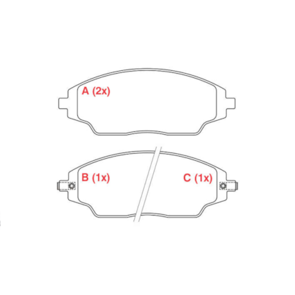 Pastilha Freio Dianteira Gm Spin 1.8 8v 2012/.. WPW965