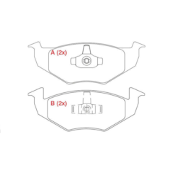 Pastilha Freio Dianteira Gol1.0 1.6 2008/2011 WPW960