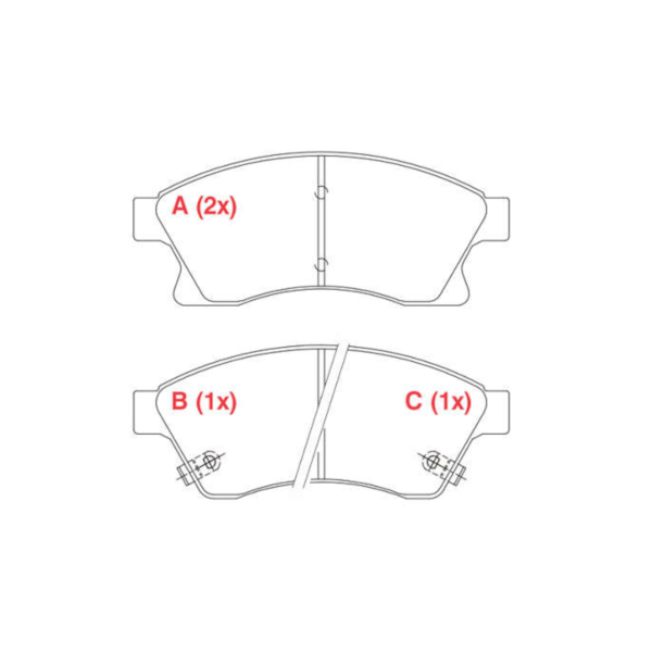 Pastilha Freio Dianteiro Cruze 1.8 16v 2012/... WPW886 - 28e73360-169b-4fc2-b1aa-c48df17796ae