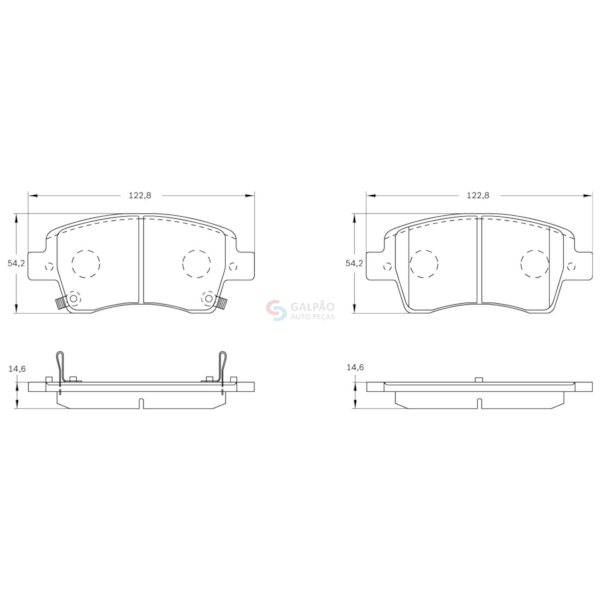 Pastilha Freio Etios Yaris 1.3/1.5 13/21 0986BB0988 Bosch - fe269960-dcc0-4f81-8bfd-25f57089edab