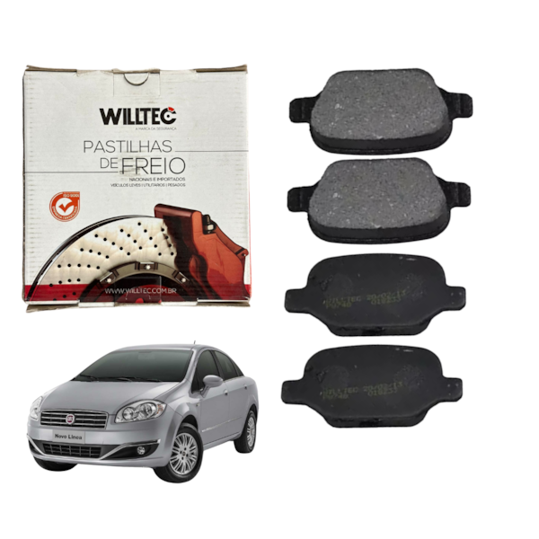 Pastilha Freio  Fiat Linea 1.4 2008/.. WPW748 - 65defc78-97a8-4d2a-9a7d-df6556a521f3