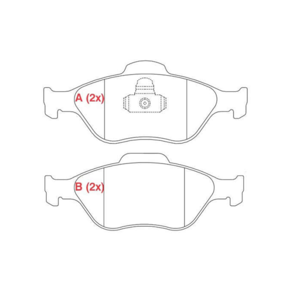Pastilha Freio Ford Ecosport 1.4 Diesel 2003/2009 WPW443 - ca113a48-700c-4b19-9e65-f3aaf1e0fd9b