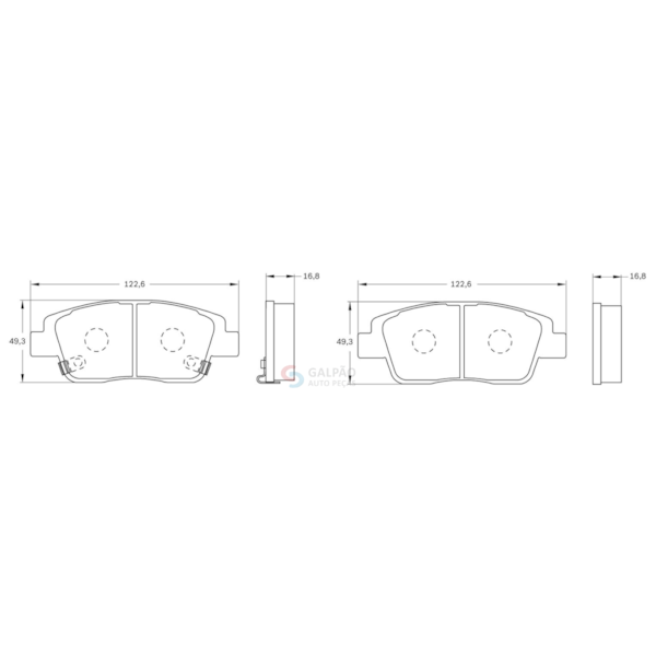 Pastilha Freio HB20 Hatch/Sedan 1.0 12/19 0986BB0994 Bosch - a6c5ea54-ffbc-421c-8d9c-d2792f685800