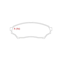 Pastilha Freio Montero 1.8 2001/.. WPW74