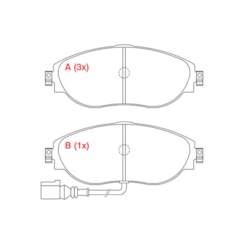 Pastilha Freio Passat 2.0 TDI 2011/.. WPW219