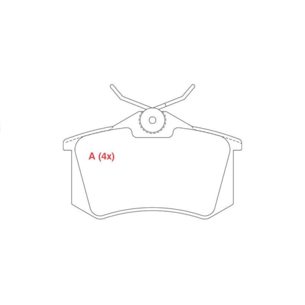 Pastilha Freio Traseira Peugeot 308 Cc 1.6 16v 2007/.. WPW362 - 338132d7-c765-4a06-9f9c-3ca74d95b931