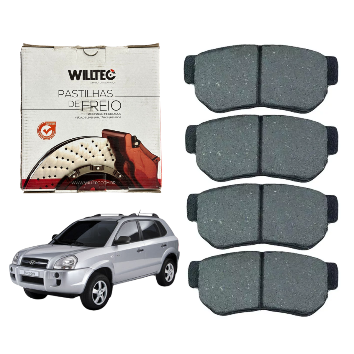 Pastilha Freio Tucson 2.7 CRDi 4WD 2004/2009 | Galpão Auto Peças
