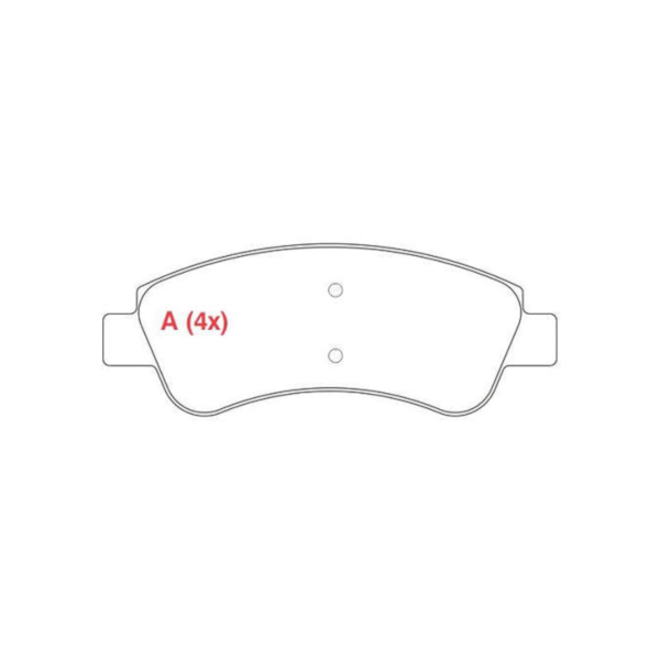 Pastilha Freio Xsara 1.6 16V 09/2000 HQ2226 - f0604f4f-97ac-4d7d-93e9-07a6b786e5b1
