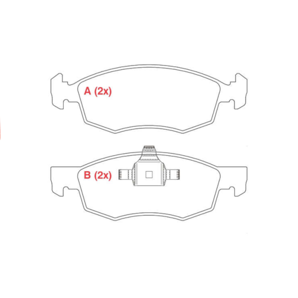 Pastilha FreioArgo Drive 1.3 GSR 2018/.. WPW517PA - bd966428-83b1-49ce-8ae3-aec226820155