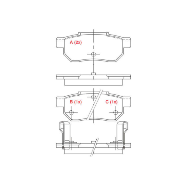Pastilha Honda City 2009/.. Civic 1990/1996 WPW125 - 3cf1d26c-08e1-4a2c-9d15-ca2bfecc6b53