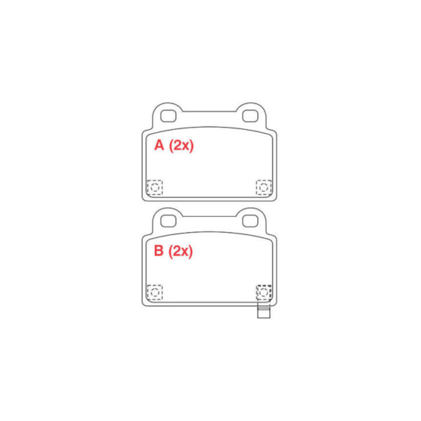 Pastilha Traseira Mitsubishi Lancer 2.0 2008/.. WPW1004 - 91a4a48f-dc4d-4ba3-b32b-55ac69b027fa