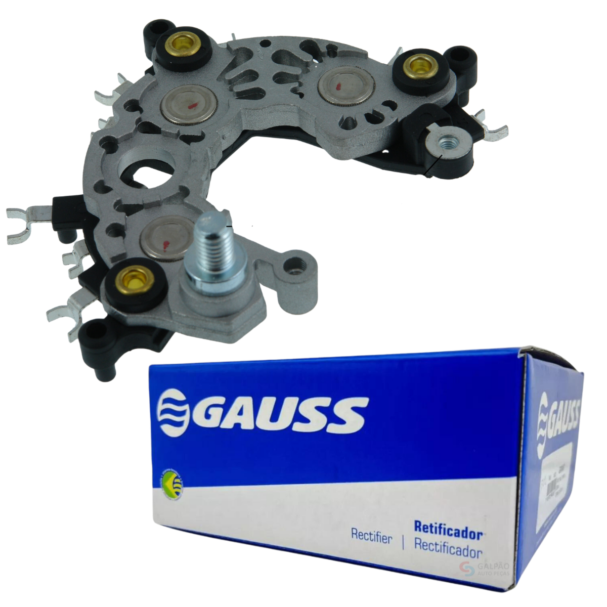 Placa Diodo Alternador Vw Crossfox 1.6 2008/2009 GA1416