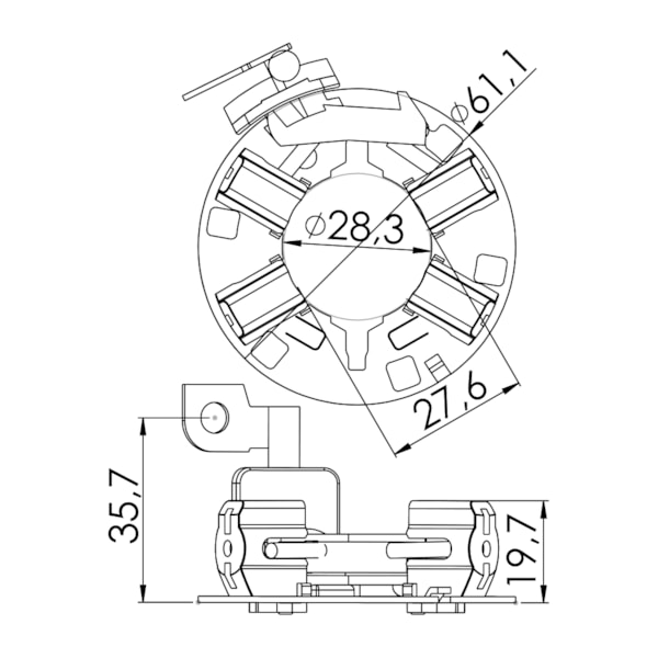 Porta Escova Argo Mobi Uno 1.0 1.3 Firefly UF-1333/4 - 6e347d96-593c-452f-89e7-a51d61979c6f