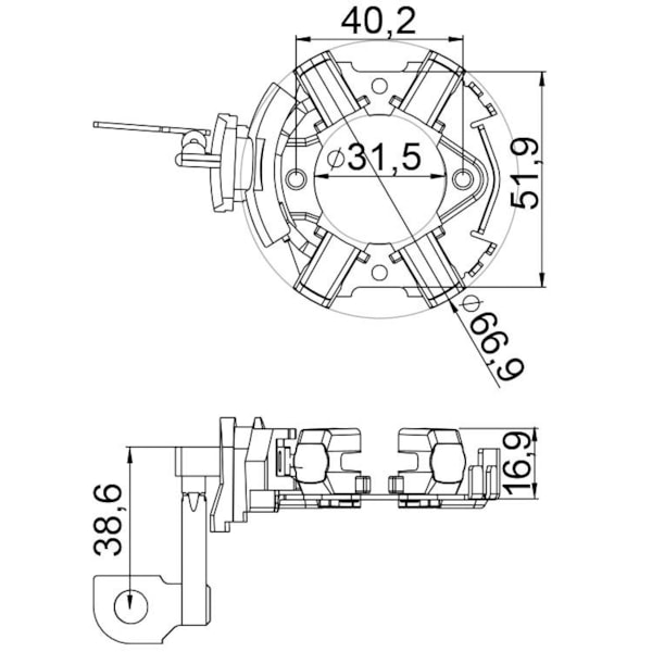 Porta Escova Partida A3 Ibiza Golf Jetta Tiguan UF-1256/4 - a1f4873f-53ba-48fe-b314-b8acf49e672e