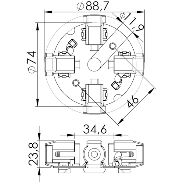 Porta Escova Partida Agrale Ford UF-1130/4 - aa5eb632-20df-4295-bb5e-bdfa77c02682