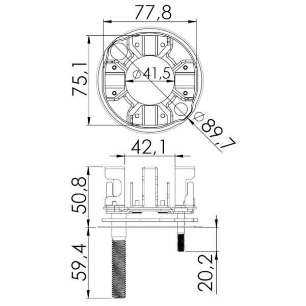 Porta Escova Partida Allis Terex Cummins UF-1182/4 - 3fcf4612-a280-4b80-a6e1-46264206b91c