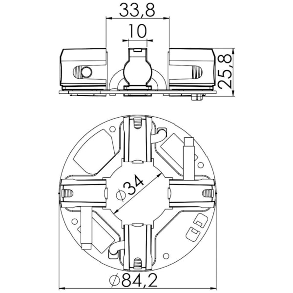 Porta Escova Partida Cargo 816 2423 24v UF-1245/4 - 5788d98a-3077-4bde-8b8b-3c50a3978899