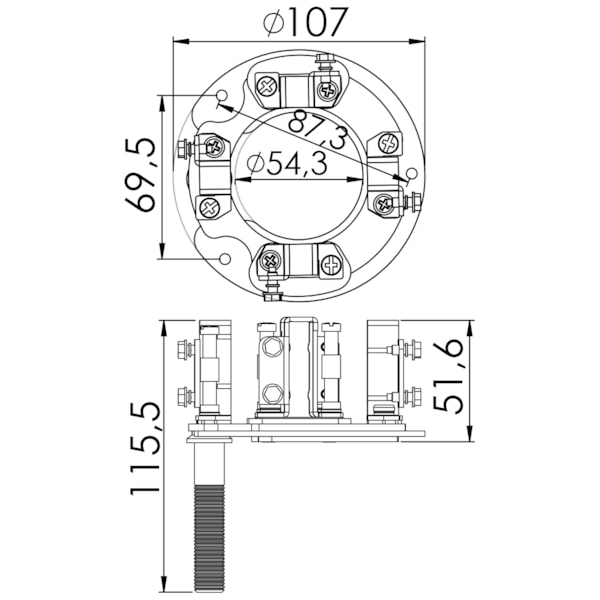 Porta Escova Partida Caterpillar Allis UF-1168 - 406fbac7-4b55-43f1-8f5e-8134f0cbd964