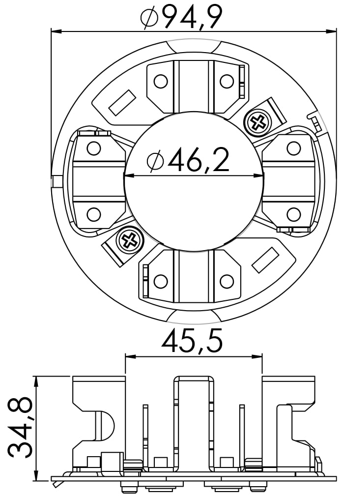 Porta Escova Partida Caterpillar Trator Isuzu 12v UF-1169/4