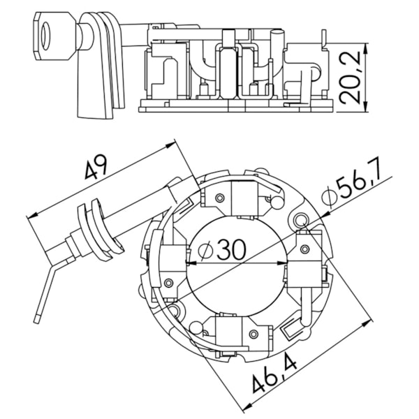 Porta Escova Partida Chery Tiggo 2.0 UF-1357/4 - eadcf4b8-0103-47f6-83c4-3a728a987145