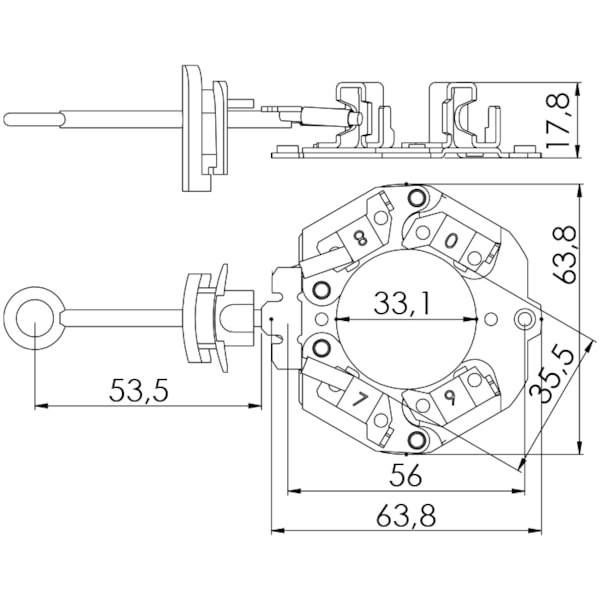 Porta Escova Partida Denso Freelander evoque 2.0 Mini Cooper UF-1259/4 - 925627f9-9b98-4a82-a19f-d9c5525e410e