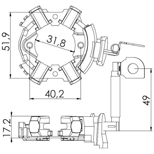Porta Escova Partida Duster Fluence Laguna Megane 2.0 UF-1316/4 - 1f9ce1ff-073e-4a08-a0ae-97ce15ad69bf