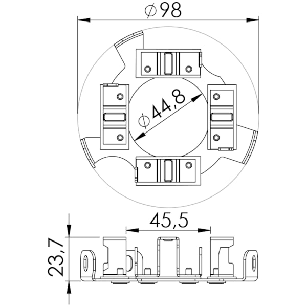 Porta Escova Partida Empilhadeiras 213 13 24v UF-1124/4 - e10cd62e-3d87-48f7-86d8-e59190e83369