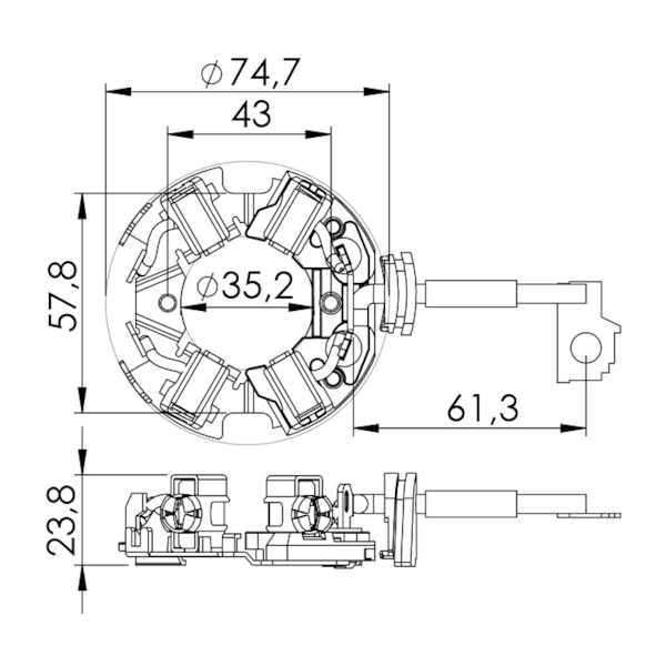 Porta Escova Partida S10 Blazer Frontier Van UF-1194/4 - c31af328-030d-4e1e-ac28-49f1883b069b