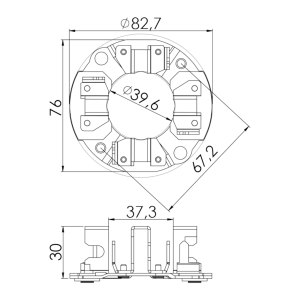 Porta Escova Partida Topic T. Bandeirante Allis UF-1161/4 - ea62a11c-1bf0-4c9f-8012-c0e3d78f6e4d