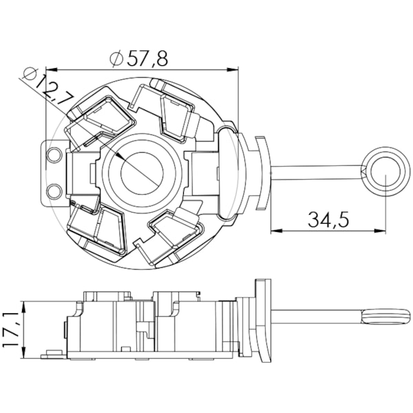 Porta Escova Partida Toyota Lexus UF-1254/4 - 683c39a1-adc2-4158-8675-1d0eafdd6283