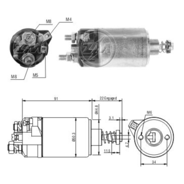 Rele De Partida Zm0525 Passat Similar Bosch 9330041009 - c79ab924-6d7d-48c9-85dc-693bc2b5b7d8