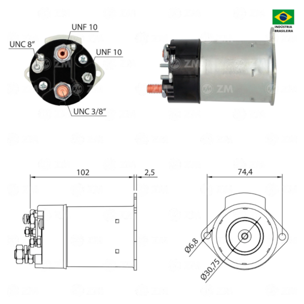 Rele De Partida Zm0551 Opala Similar Delco Remy D932 - 96d55106-7830-44fc-922a-05182519637f
