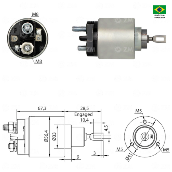 Rele De Partida Zm0574 Chevette Similar Bosch 0331303074 - 6a3ae13c-59a7-493c-b01b-281772cf8359