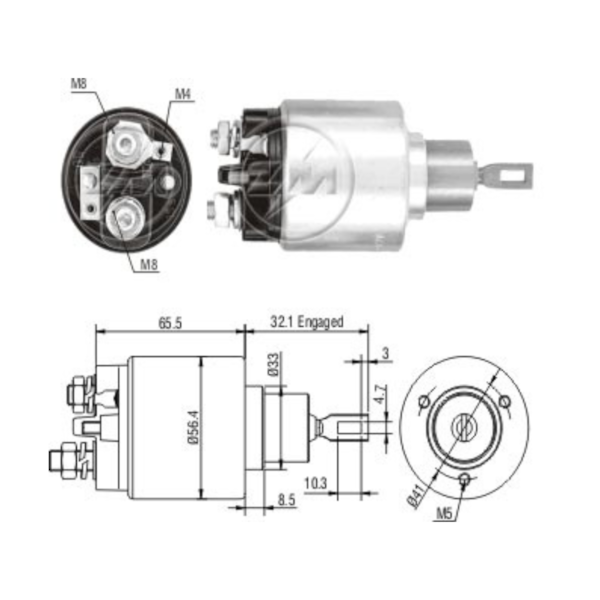 Rele De Partida Zm0578 Sierra Similar Bosch 0331303028 - fc457d6a-57bf-44e3-8228-5acc831418b5